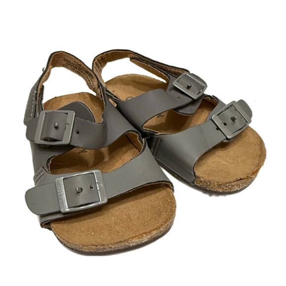 6-12M Baby Toddler Youth Sandals Shoes Child Grey Slip-On Old Navy Summer Spring - Picture 3 of 7